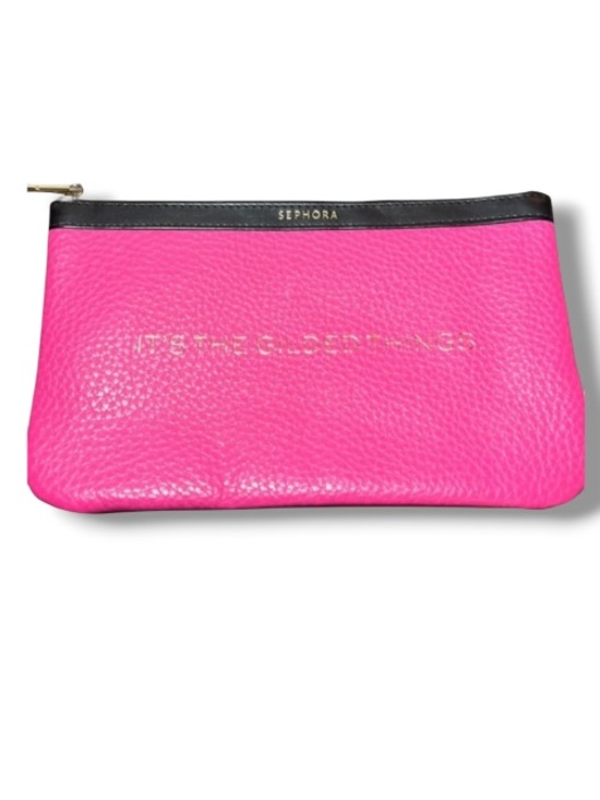 Sephora Handbags - Sephora Collection It’s The Gilded Things Bag Clutch Hot Pink Cosmetics Pouch